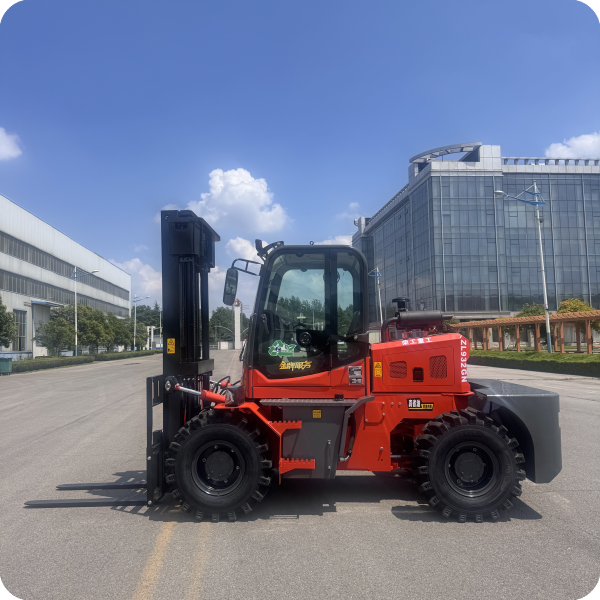 Rear Steering Off-Road Forklift