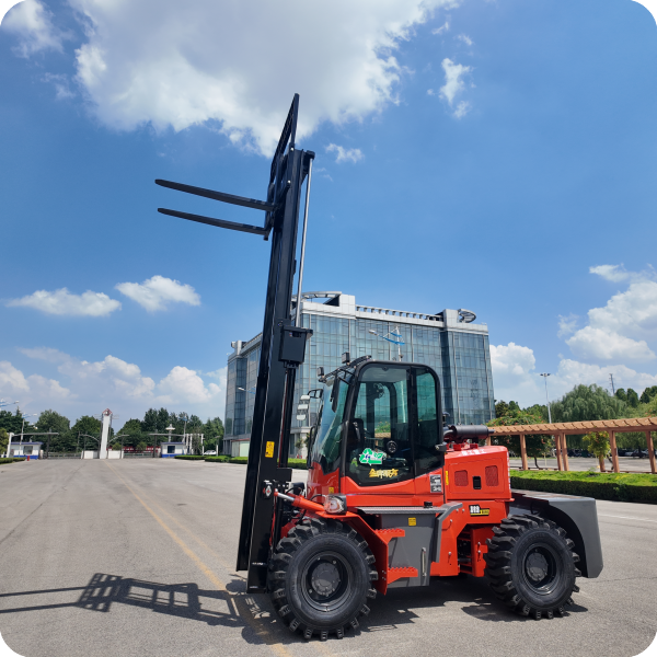 Rear Steering Off-Road Forklift